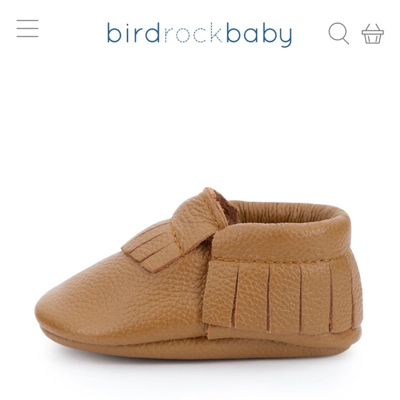 bird rock baby moccasin infant size 3 saddle brown - Picture 2 of 7
